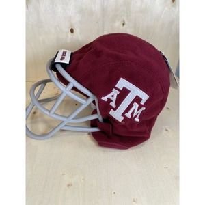 Texas A‎ & M Aggies NCAA Team Fuzzy Football Helmet Soft Warm Hat with Face Mask